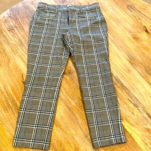 Gap Plaid Signature Skinny Ankle pants size 8